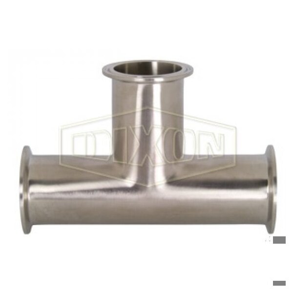 Dixon Clamp Tee, Fitting/Connector Type: Tee, 4 in Nominal Size, 316L SS, 9 in L, Domestic B7MP-R400 - main